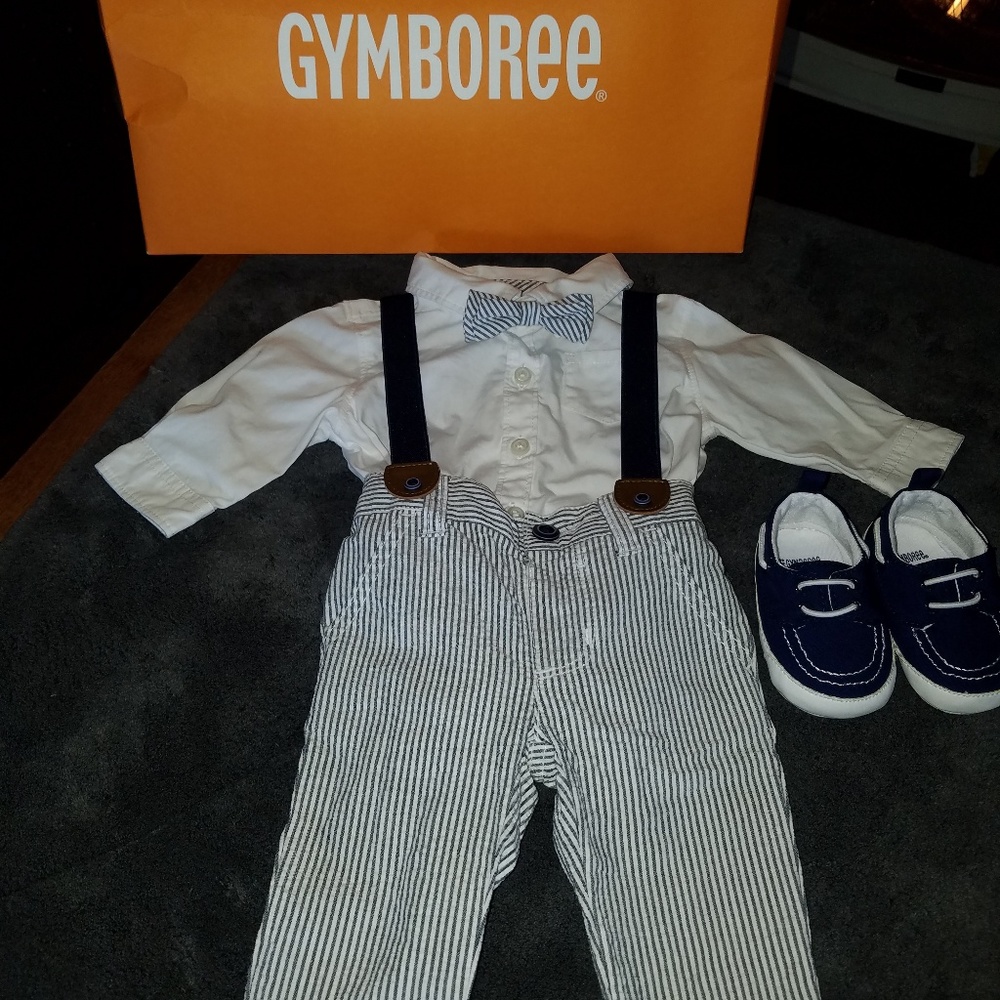 Gymboree 0-3 month baby boy 4piece set 2018 Easter
